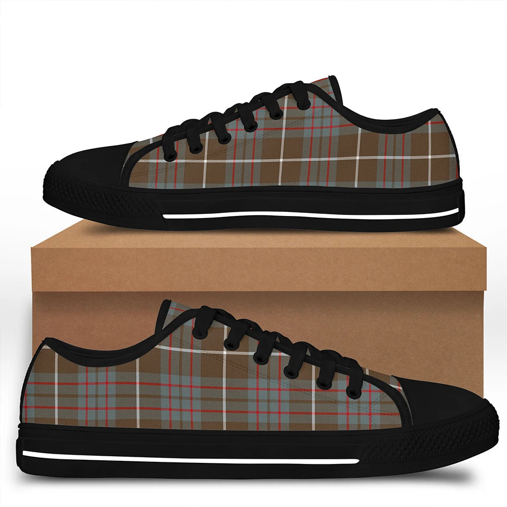 MacIntyre Hunting Weathered Tartan Plaid Low Top Shoes