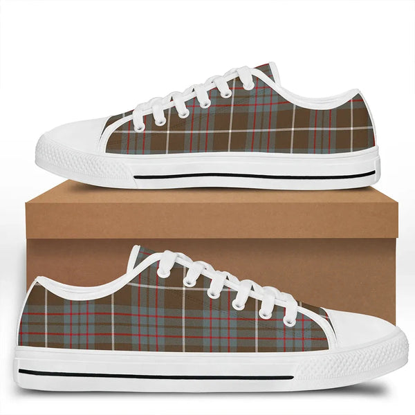 MacIntyre Hunting Weathered Tartan Plaid Low Top Shoes