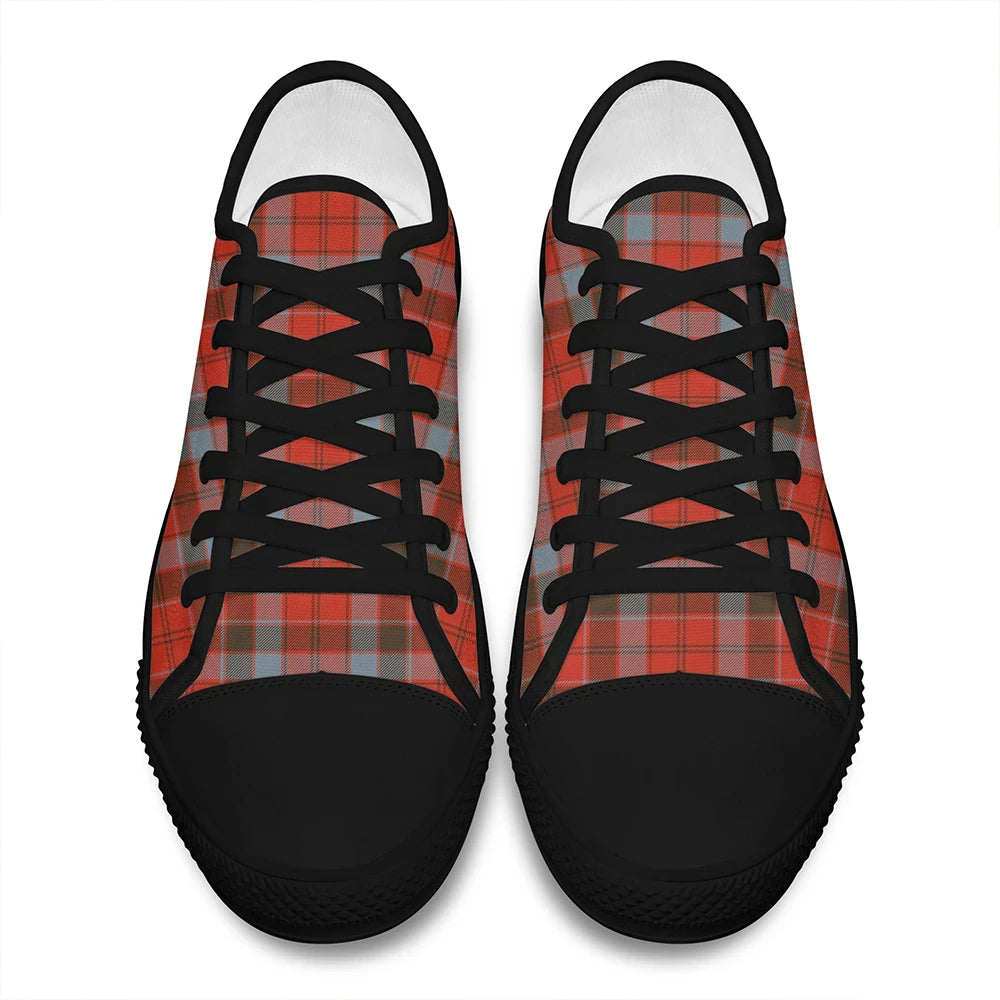 Robertson Weathered Tartan Plaid Low Top Shoes