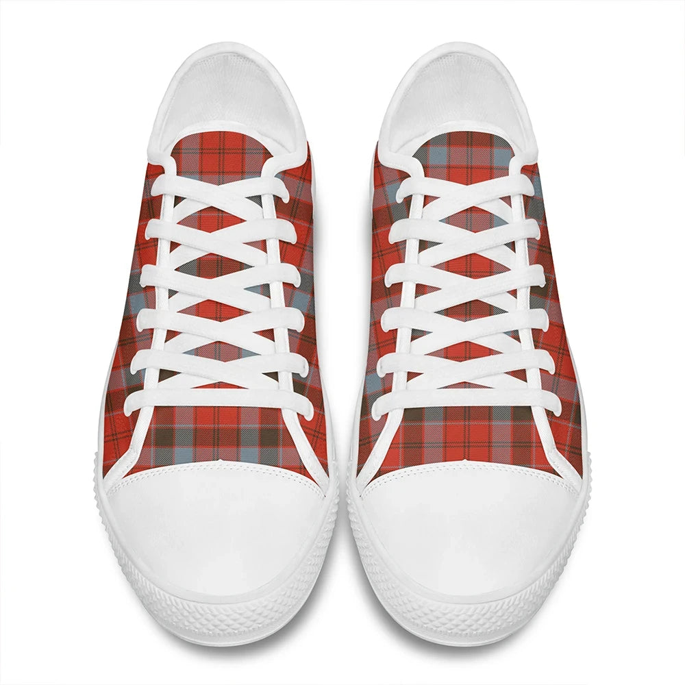 Robertson Weathered Tartan Plaid Low Top Shoes