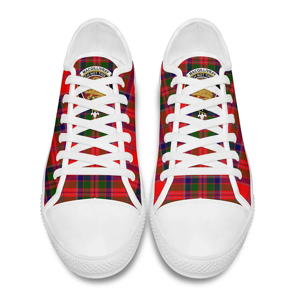 MacGillivray Modern Tartan Crest Low Top Shoes