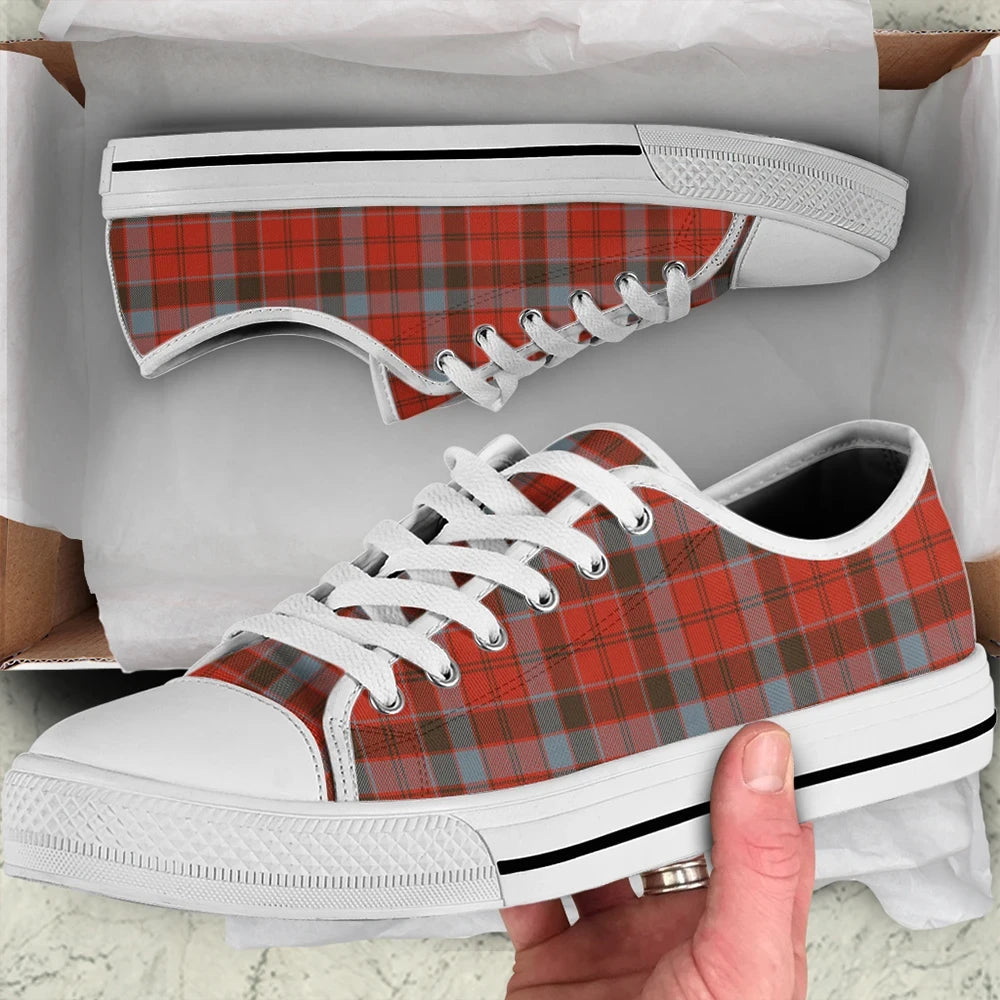 Robertson Weathered Tartan Plaid Low Top Shoes