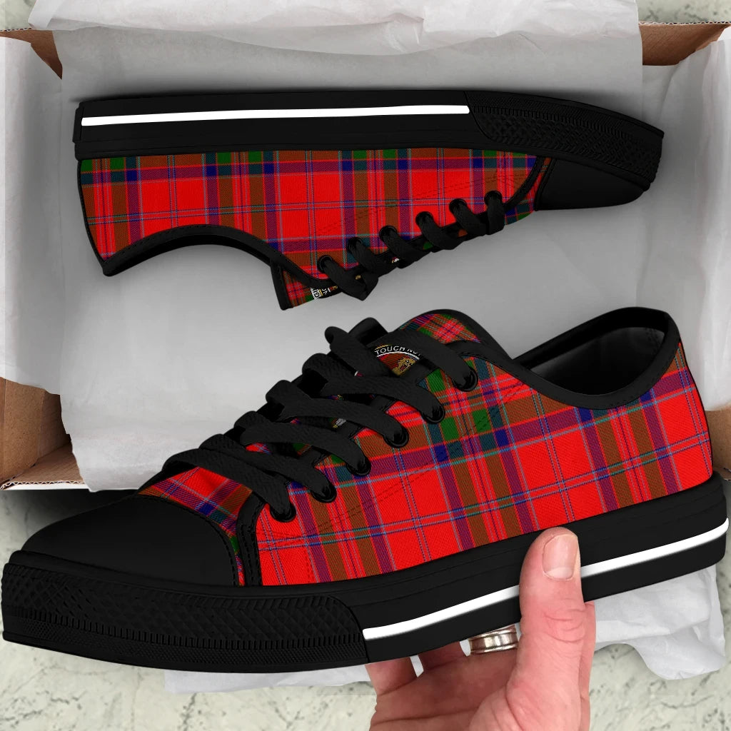 MacGillivray Modern Tartan Crest Low Top Shoes