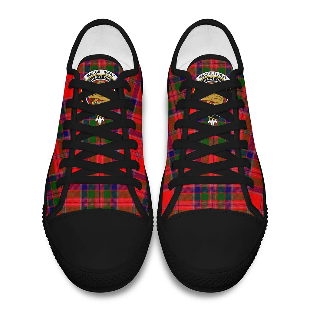 MacGillivray Modern Tartan Crest Low Top Shoes