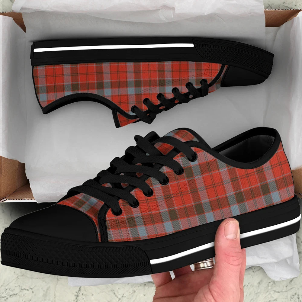 Robertson Weathered Tartan Plaid Low Top Shoes