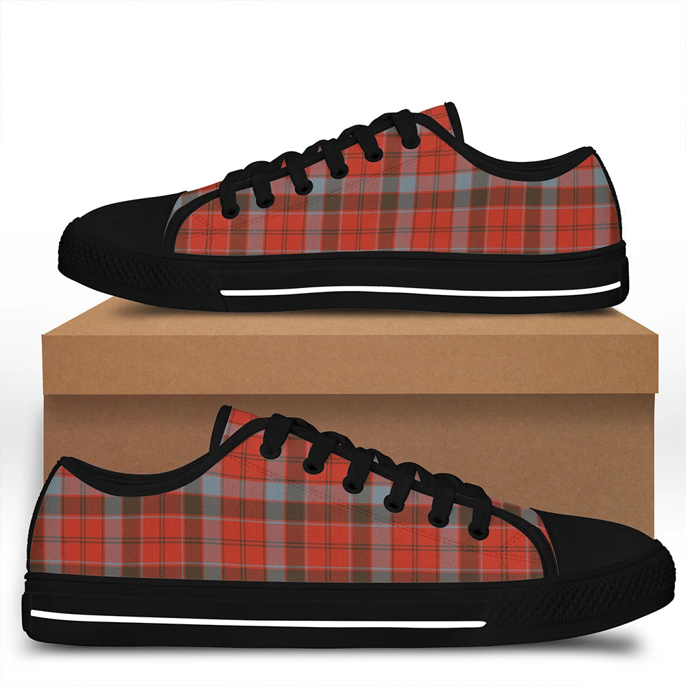 Robertson Weathered Tartan Plaid Low Top Shoes