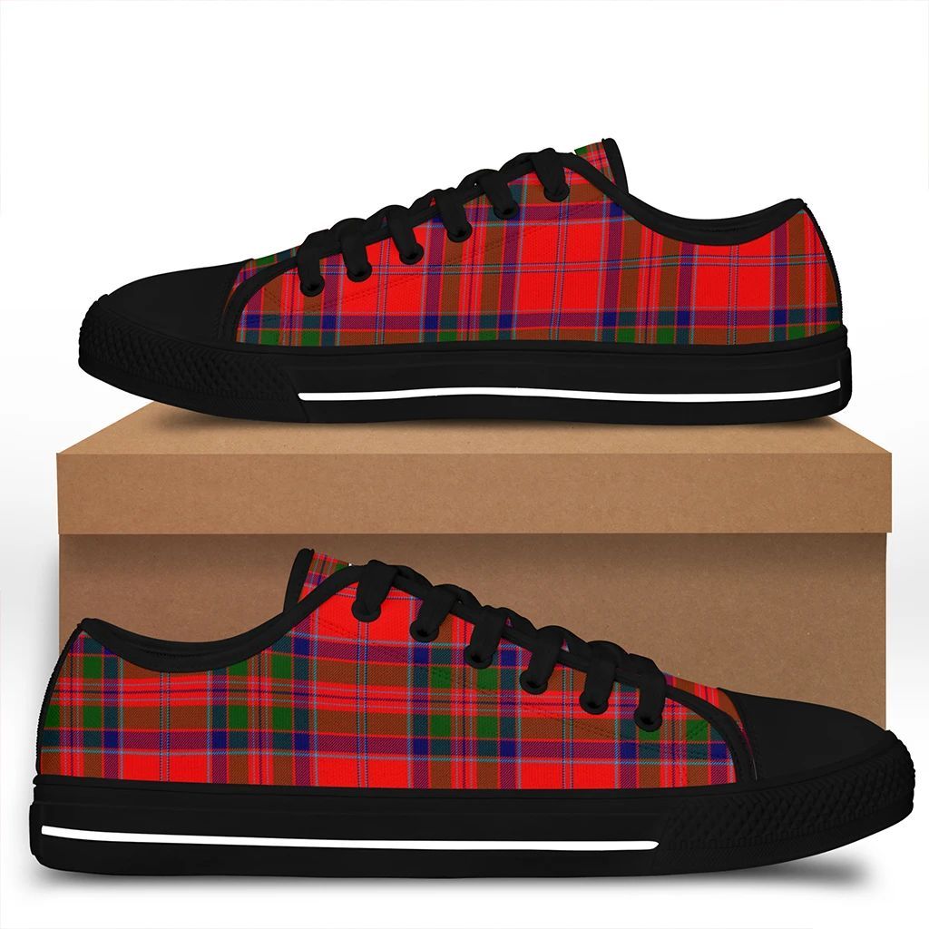 MacGillivray Modern Tartan Crest Low Top Shoes