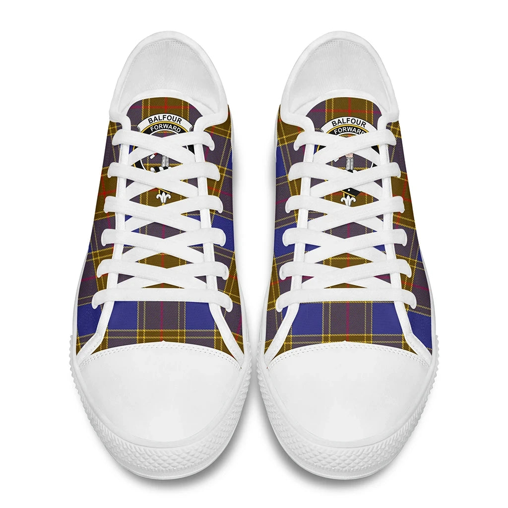 Balfour Modern Tartan Crest Low Top Shoes