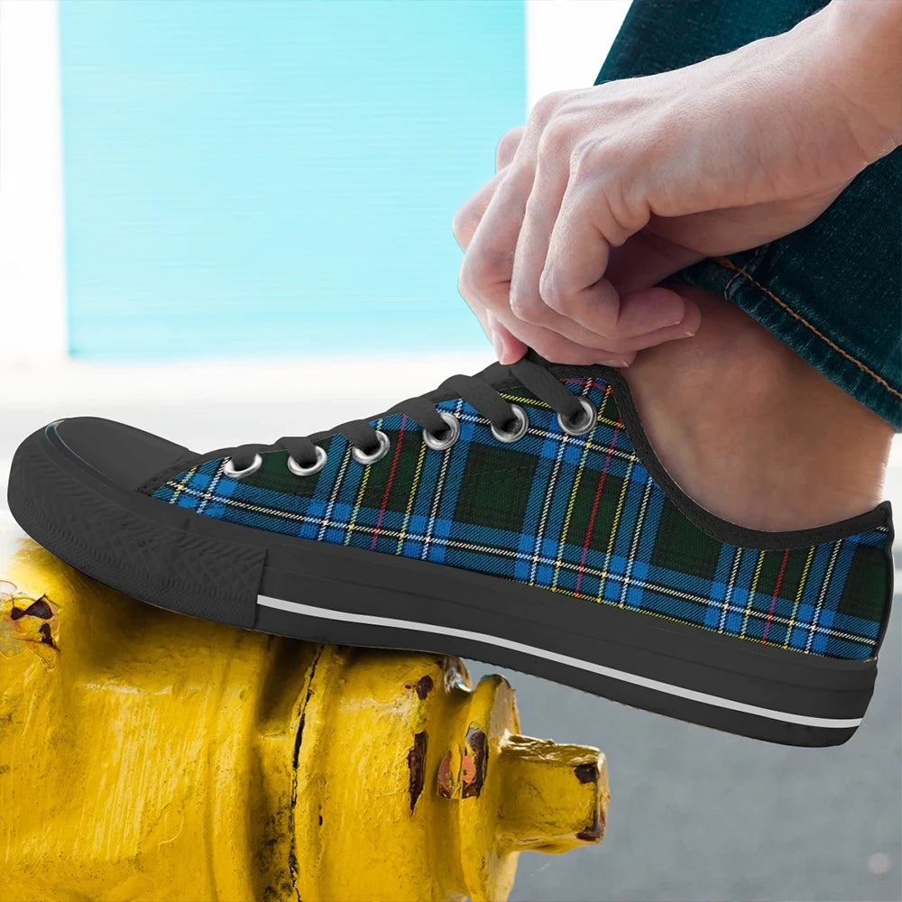 Cockburn Modern Tartan Plaid Low Top Shoes