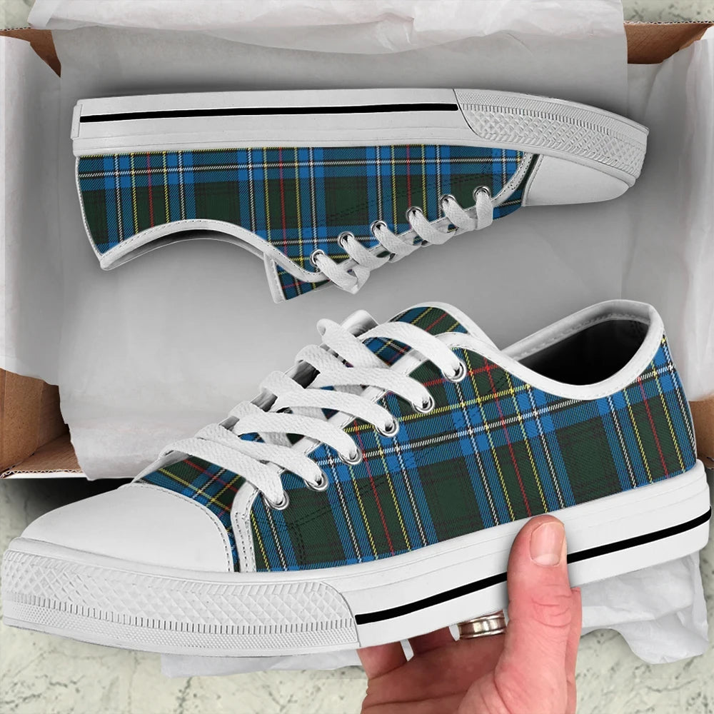 Cockburn Modern Tartan Plaid Low Top Shoes