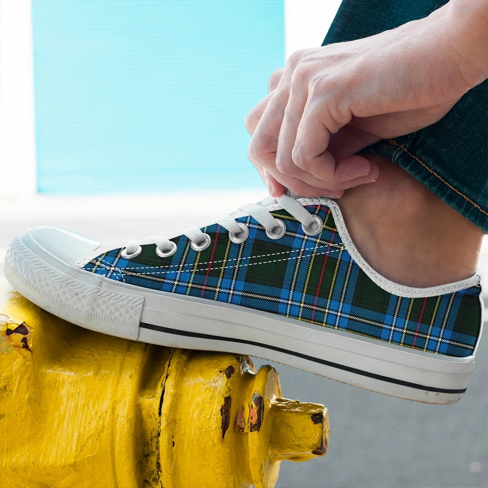 Cockburn Modern Tartan Plaid Low Top Shoes