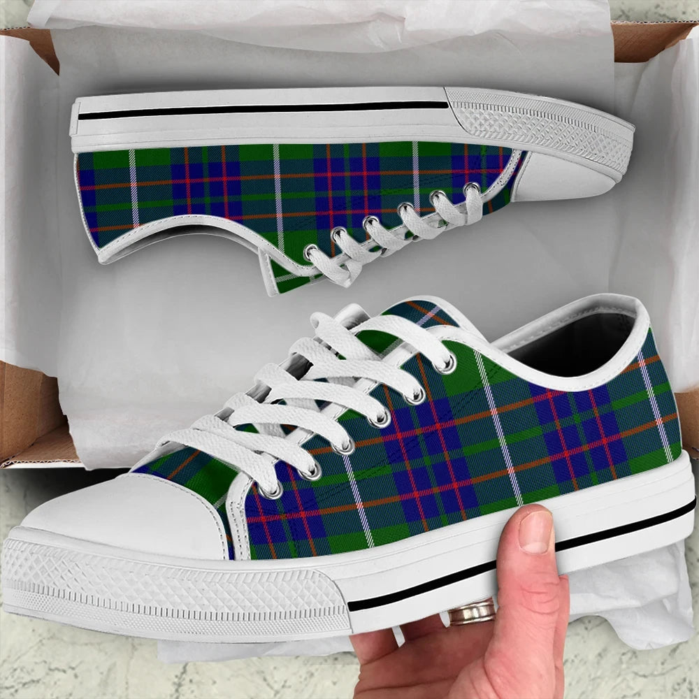 MacIntyre Hunting Modern Tartan Plaid Low Top Shoes