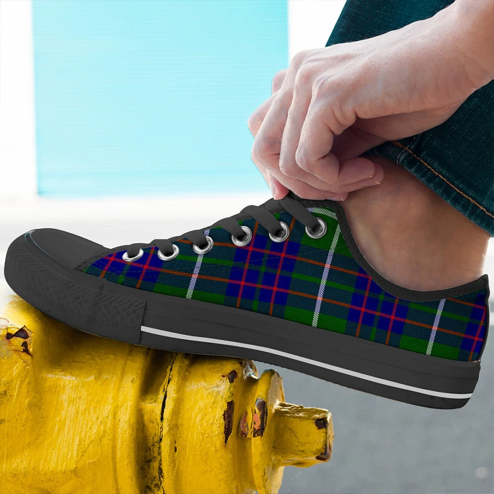 MacIntyre Hunting Modern Tartan Plaid Low Top Shoes