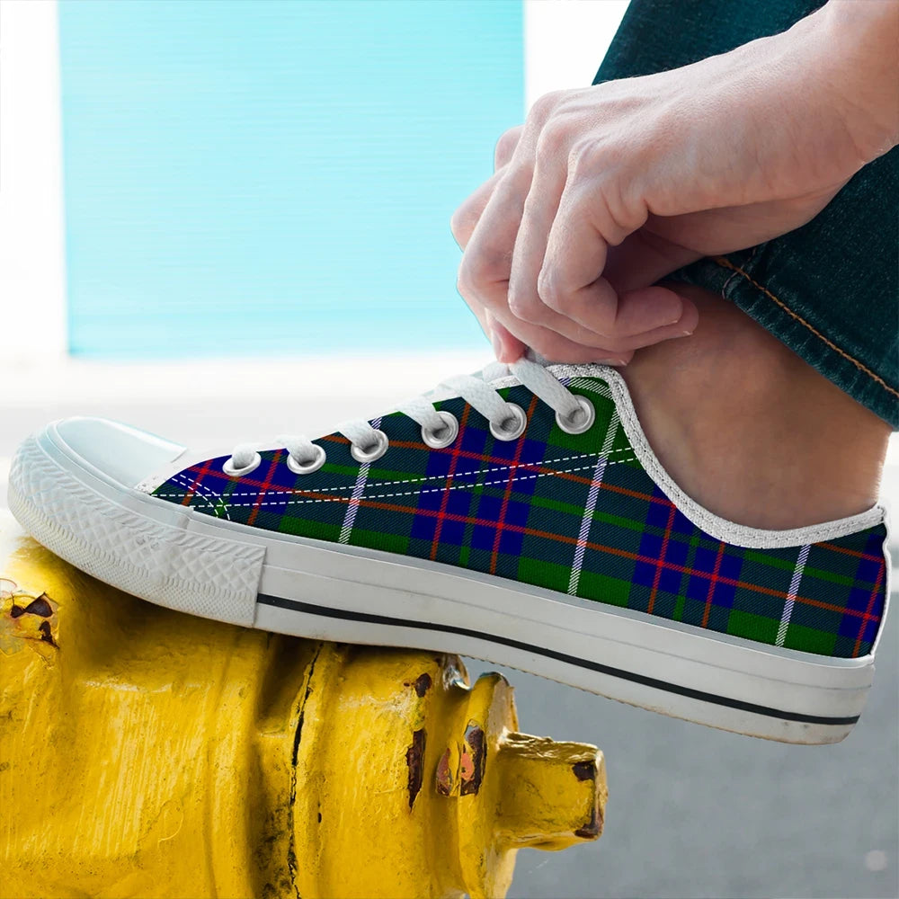 MacIntyre Hunting Modern Tartan Plaid Low Top Shoes