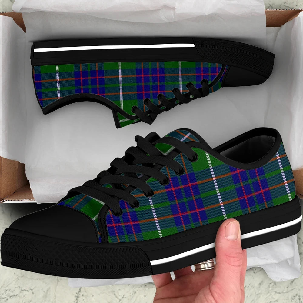 MacIntyre Hunting Modern Tartan Plaid Low Top Shoes