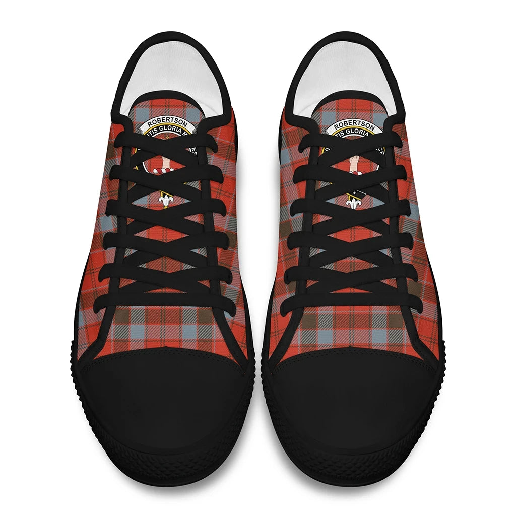 Robertson Weathered Tartan Crest Low Top Shoes