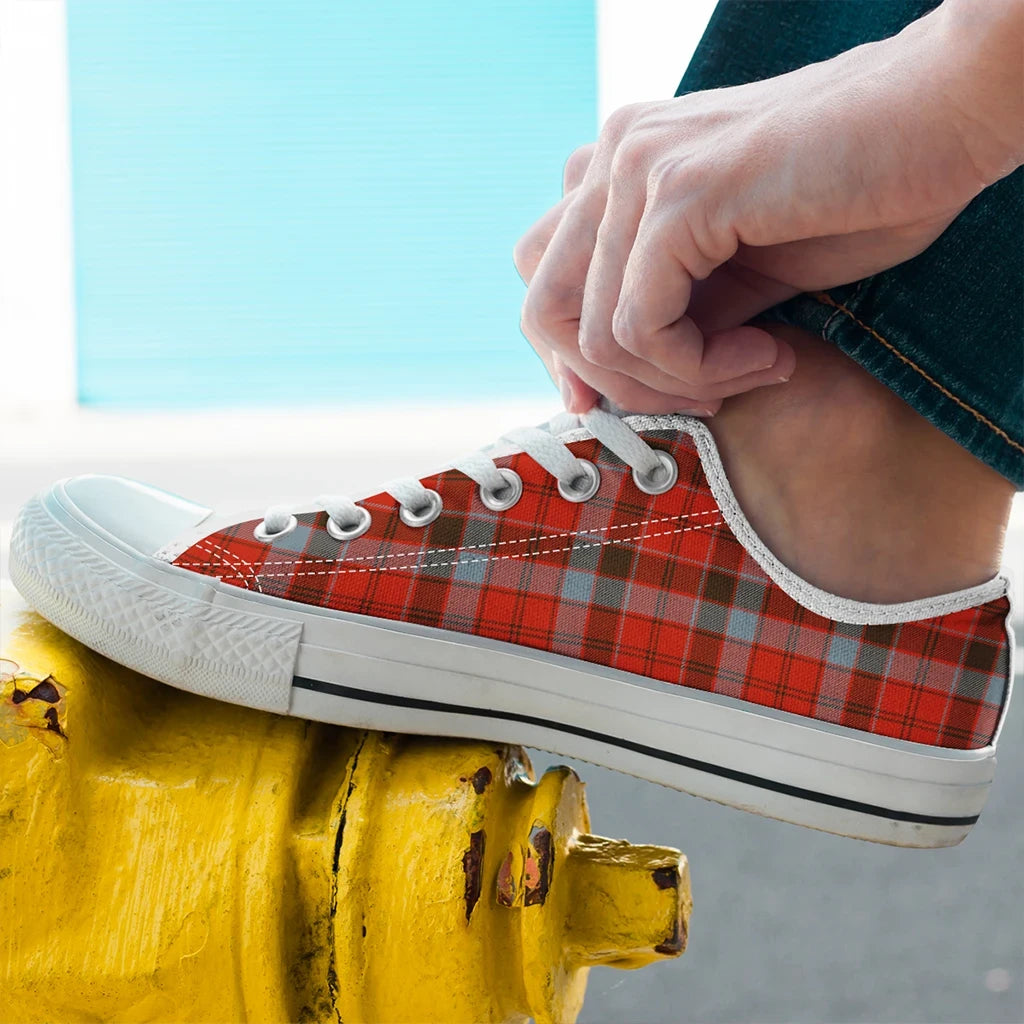 Robertson Weathered Tartan Crest Low Top Shoes