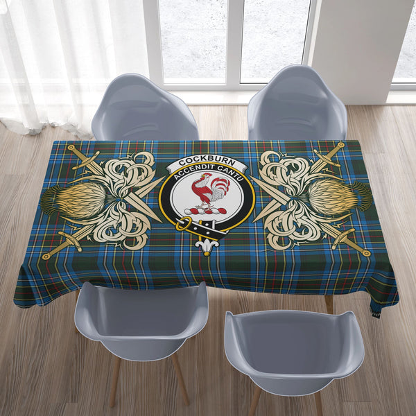 Cockburn Modern Tartan Tablecloth Courage Symbol Style