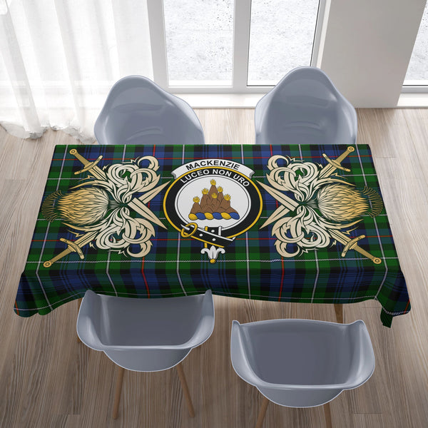 MacKenzie Modern Tartan Tablecloth Courage Symbol Style