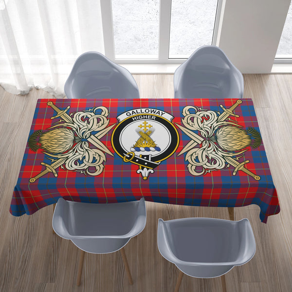 Galloway Red Tartan Tablecloth Courage Symbol Style