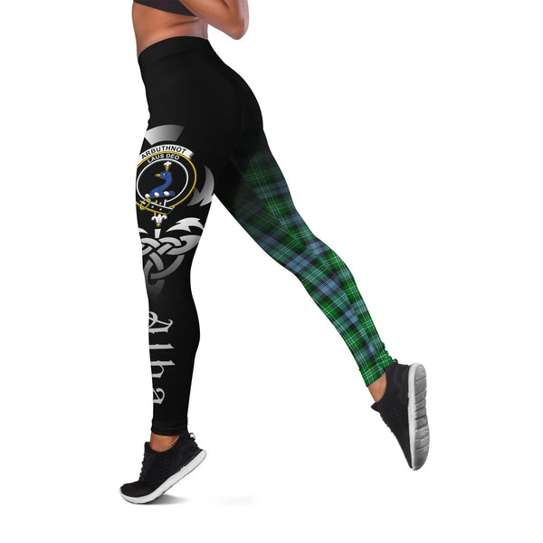 Arbuthnot Ancient Crest Tartan Alba Celtic Leggings | Over 500 Tartans | Special Custom Design