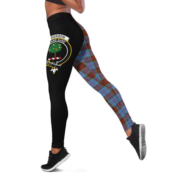 Anderson Modern Crest Tartan Leggings | Over 500 Tartans | Special Custom Design