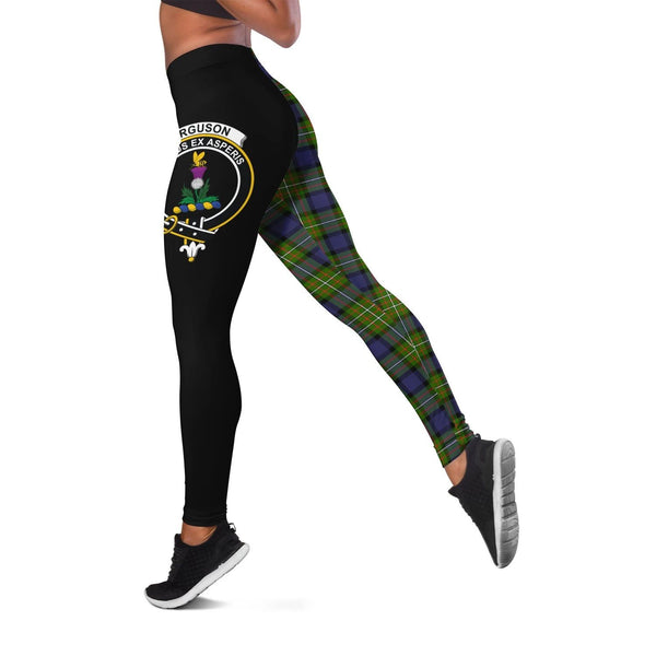 Fergusson Modern Crest Tartan Leggings | Over 500 Tartans | Special Custom Design