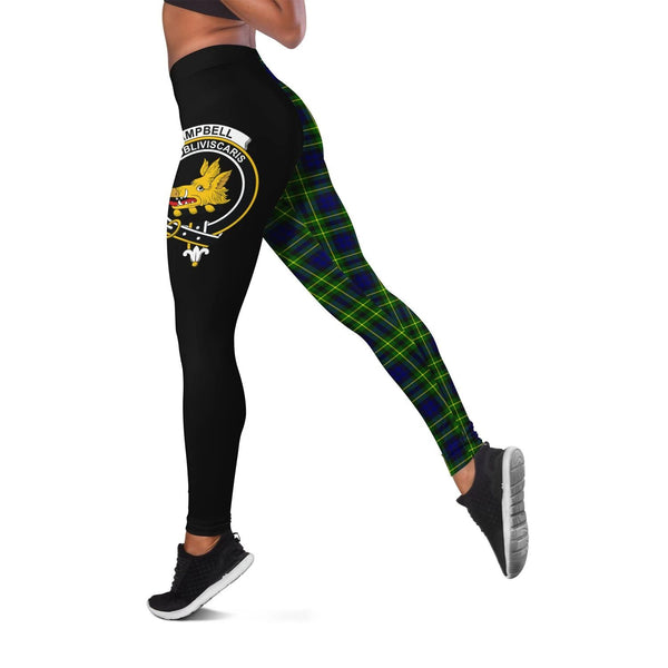 Campbell of Breadalbane Modern Crest Tartan Leggings | Over 500 Tartans | Special Custom Design