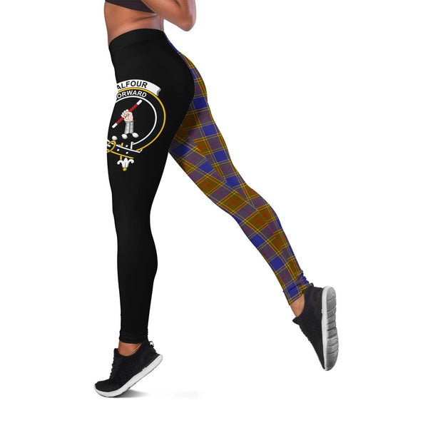 Balfour Modern Crest Tartan Leggings | Over 500 Tartans | Special Custom Design