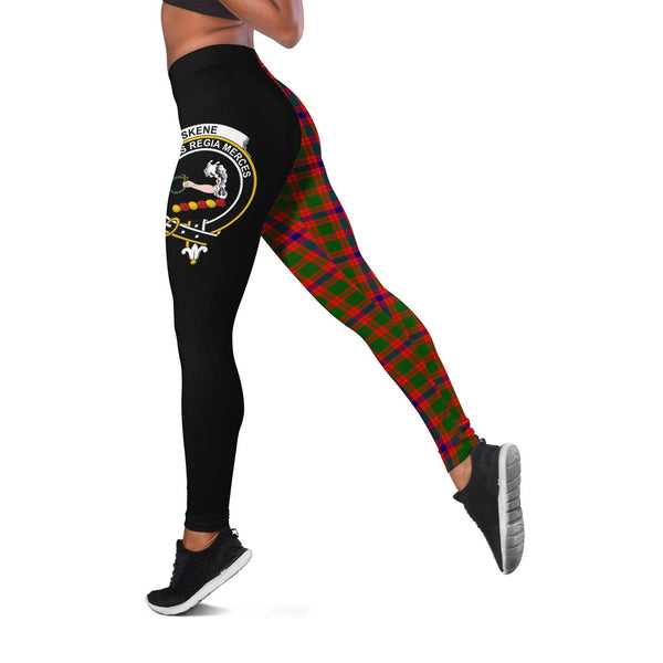 Skene Modern Crest Tartan Leggings | Over 500 Tartans | Special Custom Design