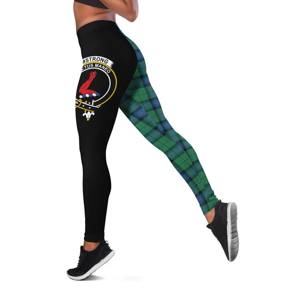 Armstrong Ancient Crest Tartan Leggings | Over 500 Tartans | Special Custom Design