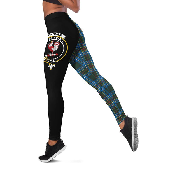 Cockburn Modern Crest Tartan Leggings | Over 500 Tartans | Special Custom Design