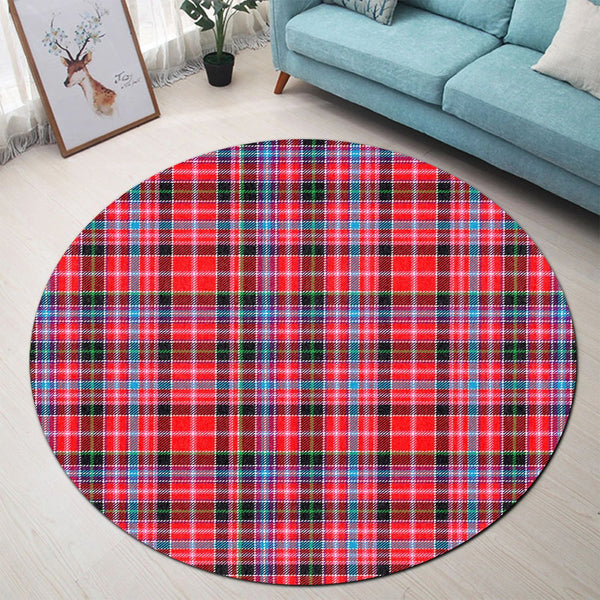 Scottish Tartan Straiton Clan Round Rug