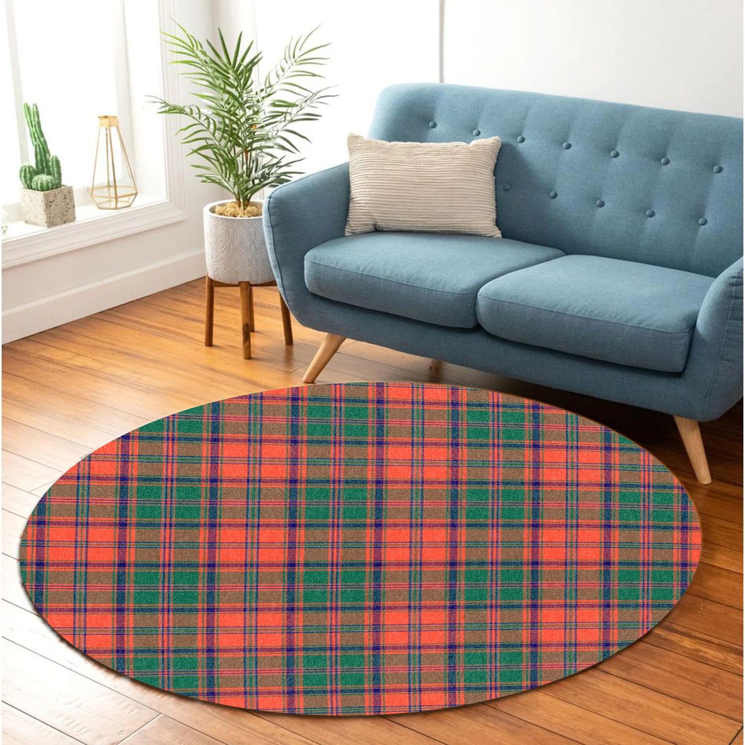 Scottish Tartan Stewart of Appin Ancient Clan Round Rug