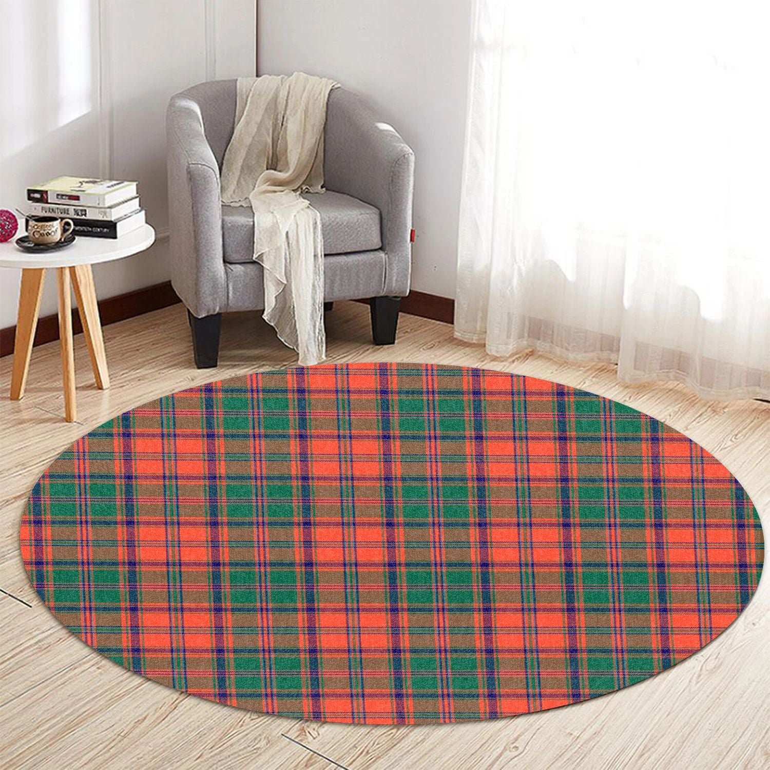 Scottish Tartan Stewart of Appin Ancient Clan Round Rug