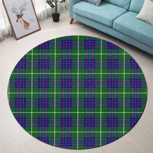 Scottish Tartan MacIntyre Hunting Modern Clan Round Rug