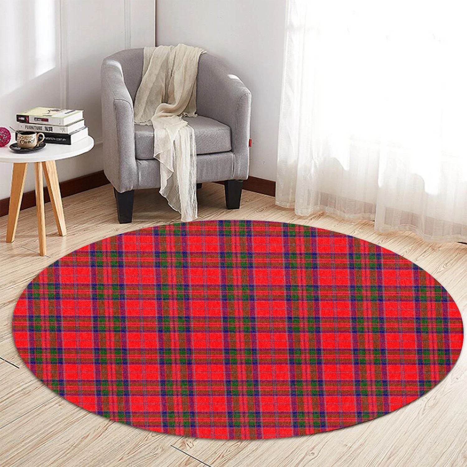 Scottish Tartan MacGillivray Modern Clan Round Rug