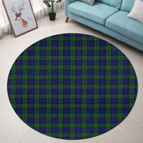 Scottish Tartan Campbell Modern Clan Round Rug