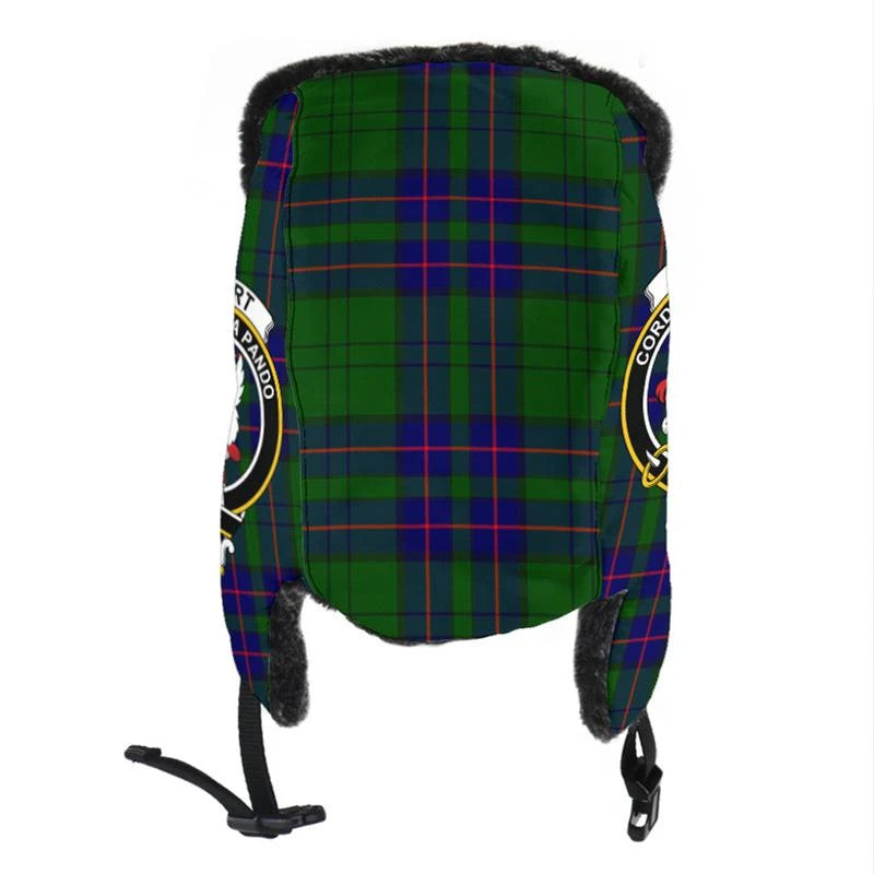 Lockhart Modern Tartan Crest Trapper Hat