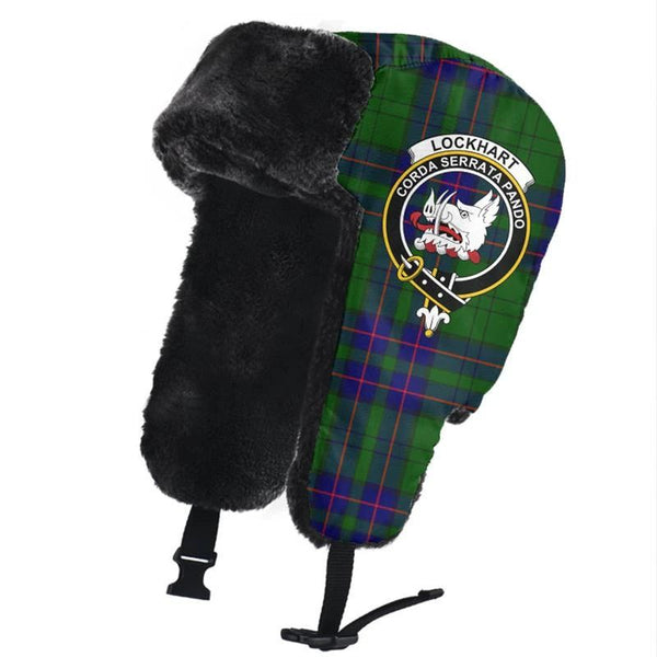 Lockhart Modern Tartan Crest Trapper Hat