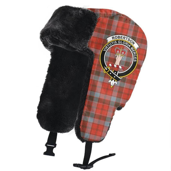 Robertson Weathered Tartan Crest Trapper Hat