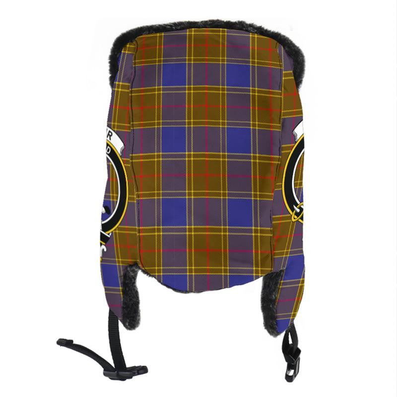 Balfour Modern Tartan Crest Trapper Hat