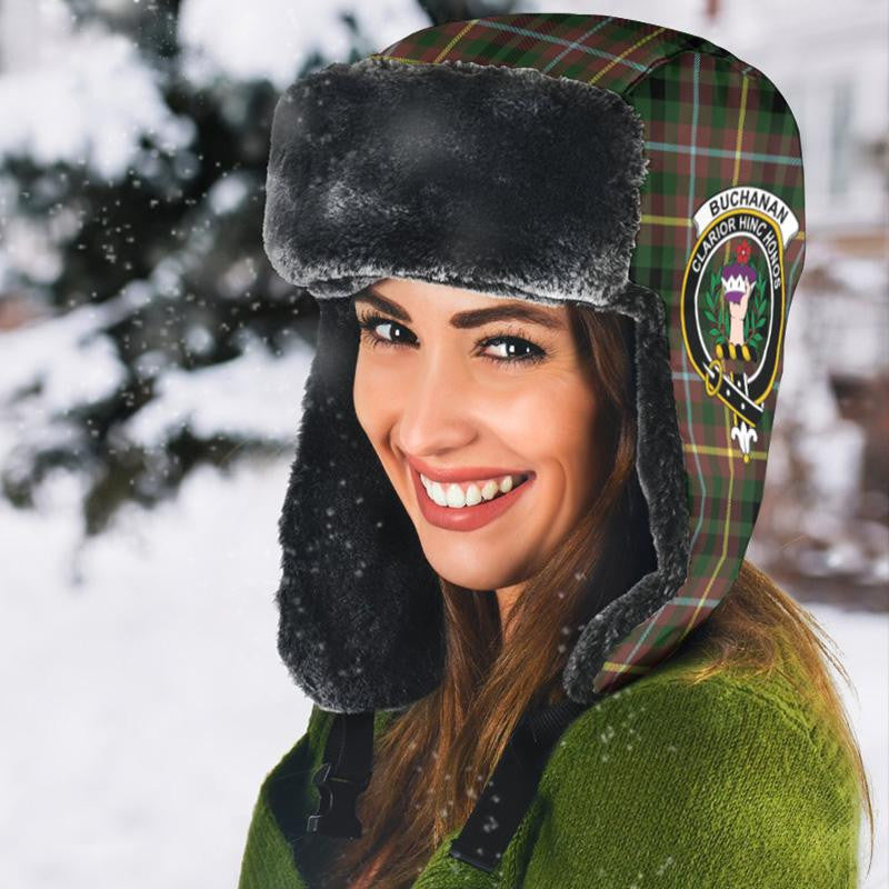 Buchanan Ancient Tartan Crest Trapper Hat