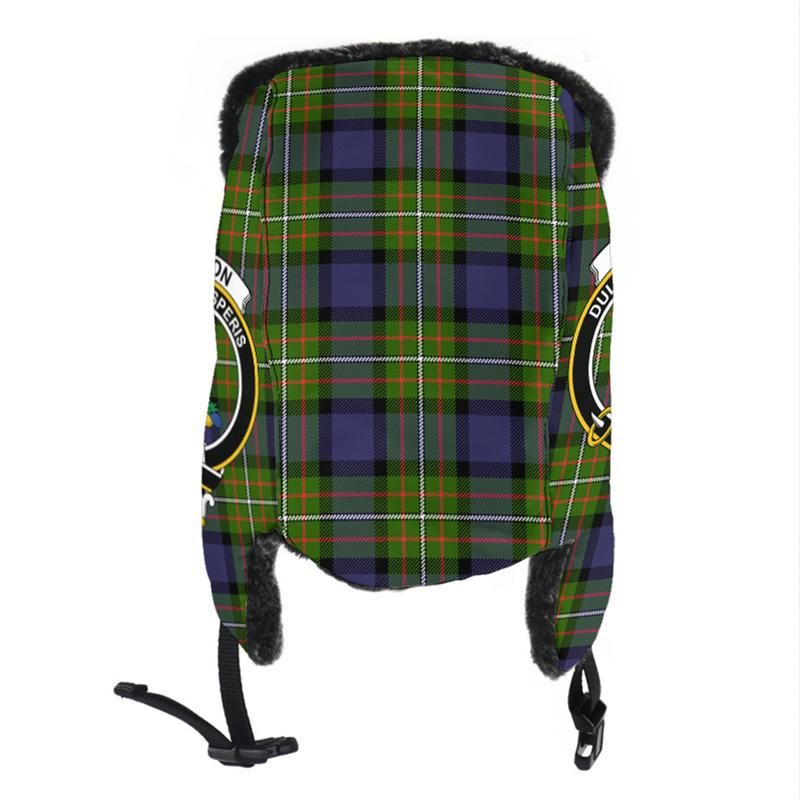 Fergusson Modern Tartan Crest Trapper Hat