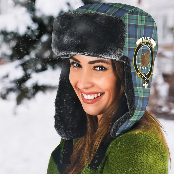 Leslie Hunting Ancient Tartan Crest Trapper Hat