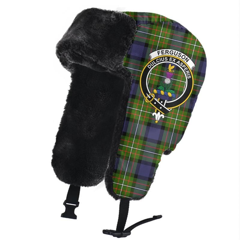 Fergusson Modern Tartan Crest Trapper Hat