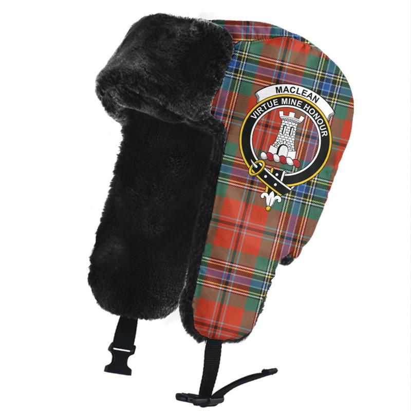 MacLean of Duart Ancient Tartan Crest Trapper Hat