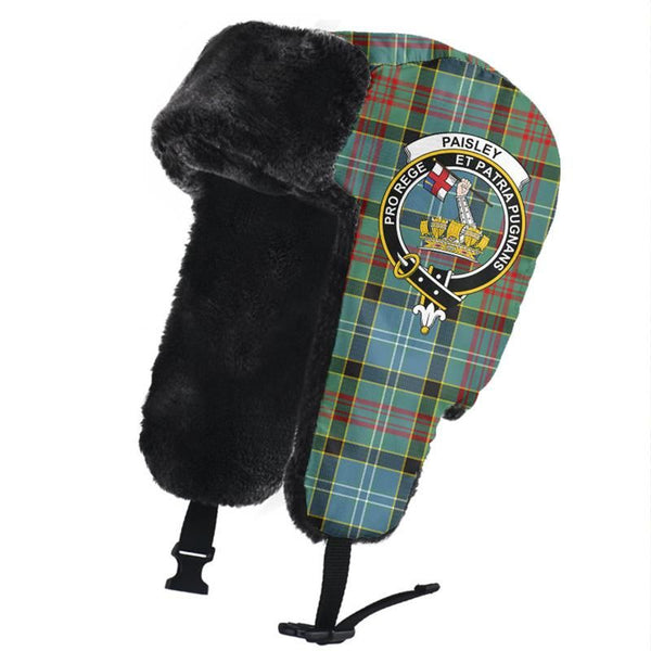 Paisley District Tartan Crest Trapper Hat