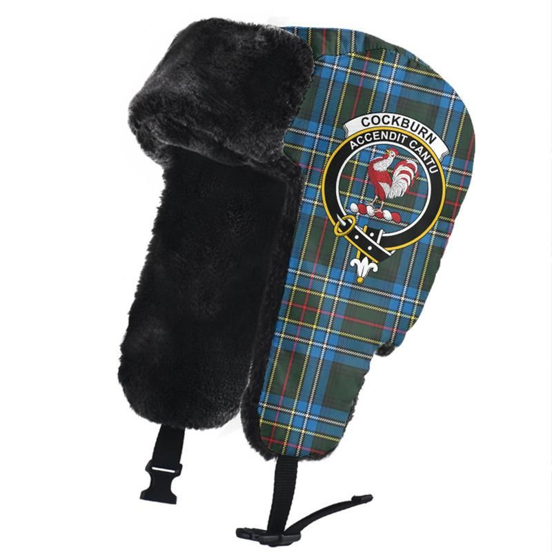 Cockburn Modern Tartan Crest Trapper Hat