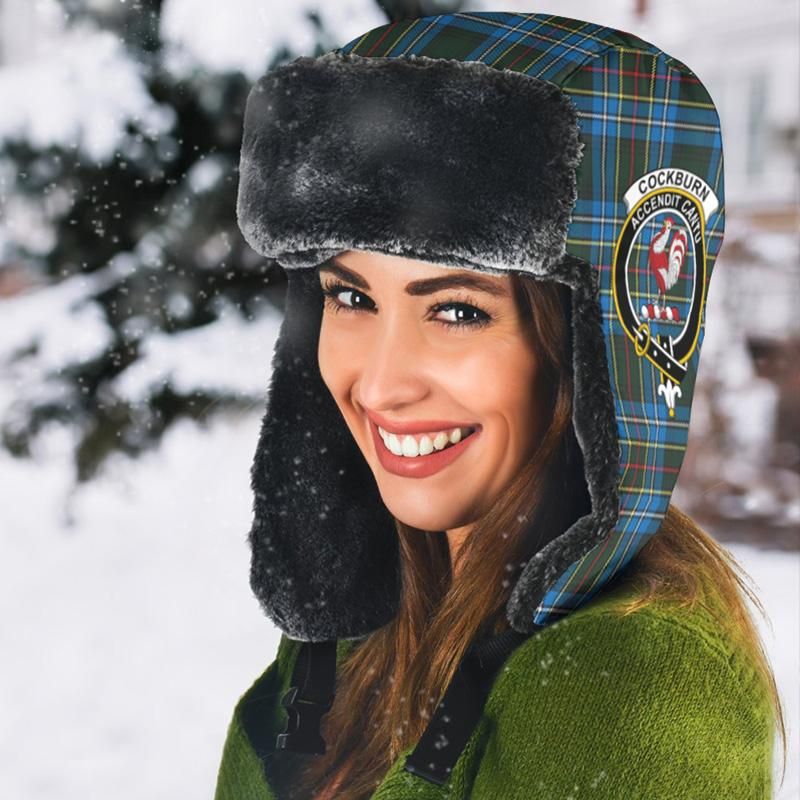 Cockburn Modern Tartan Crest Trapper Hat